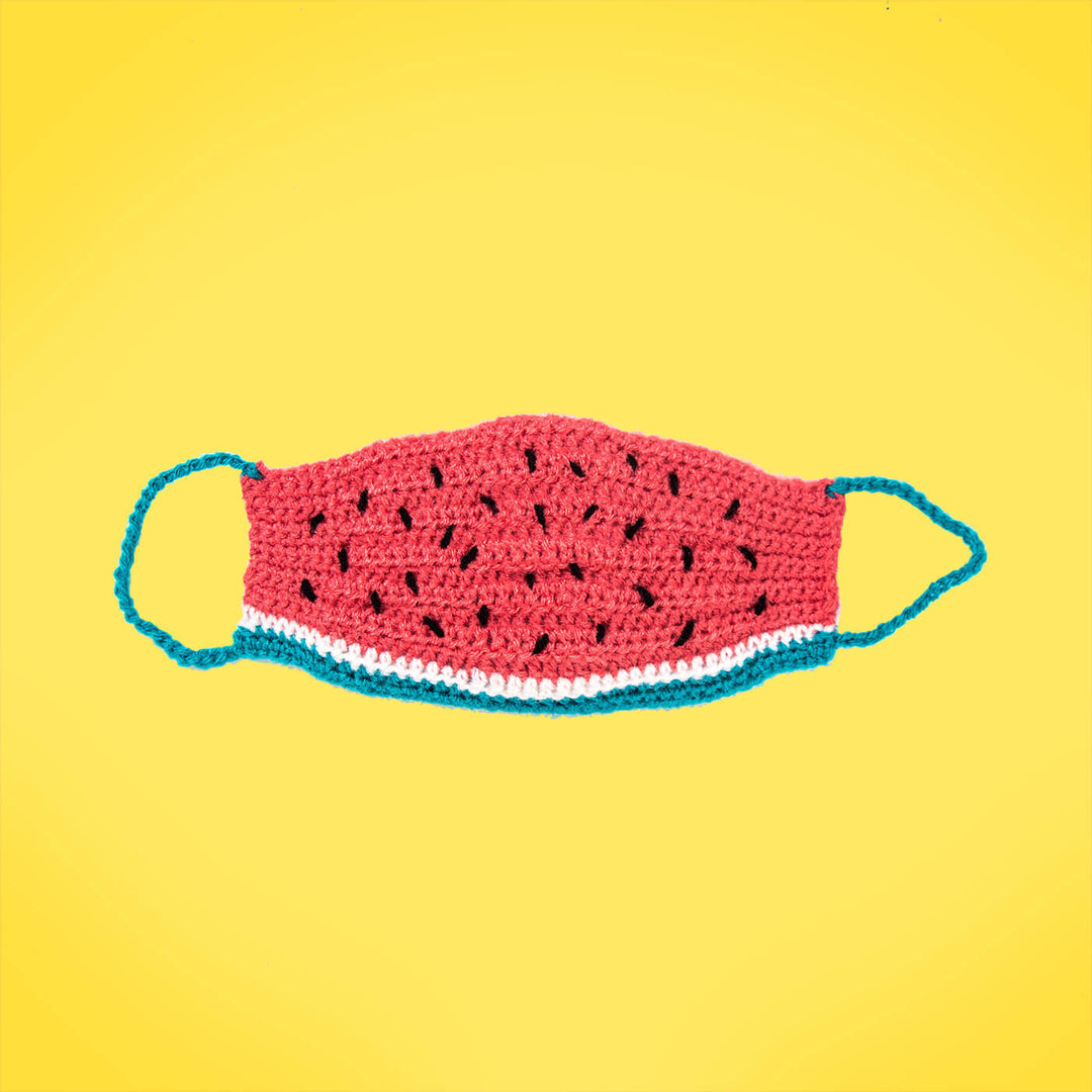 Watermelon Crochet Mask - Zwende