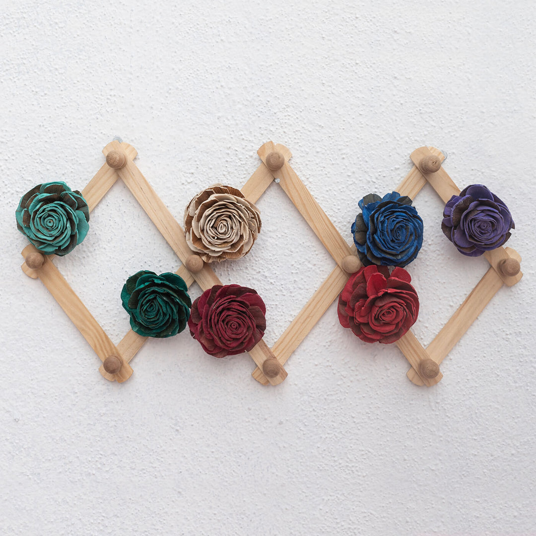 Sola Wood Artificial Rose Decor - Set of 7