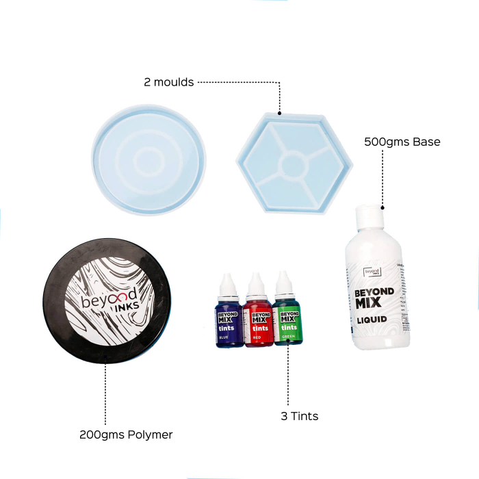 Resin-Based Coaster Making DIY Kit