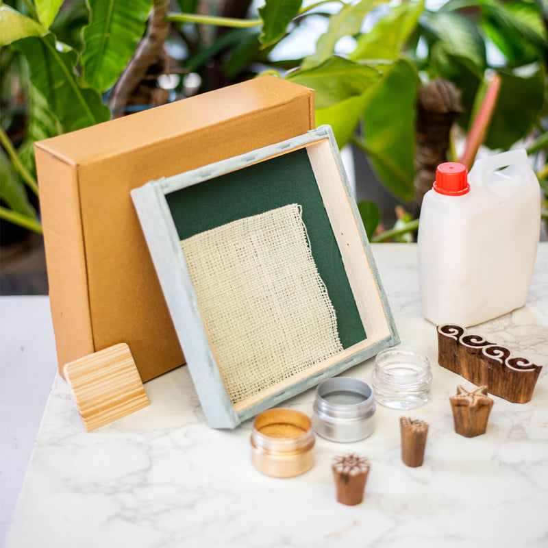 Metallic Colours - Blockprinting DIY Kit