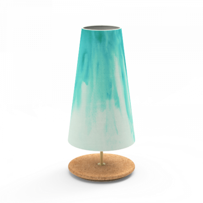 Hand-painted Long Cone Lamp