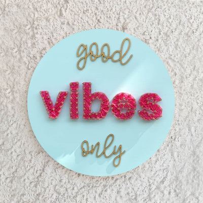 "Good Vibes Only" String Art