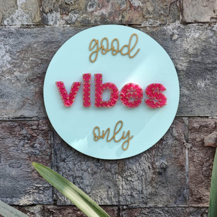 "Good Vibes Only" String Art