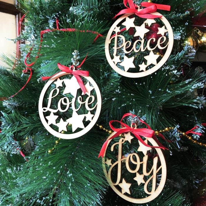 Christmas DIY Decor - Peace, Love, Joy Pack - Zwende