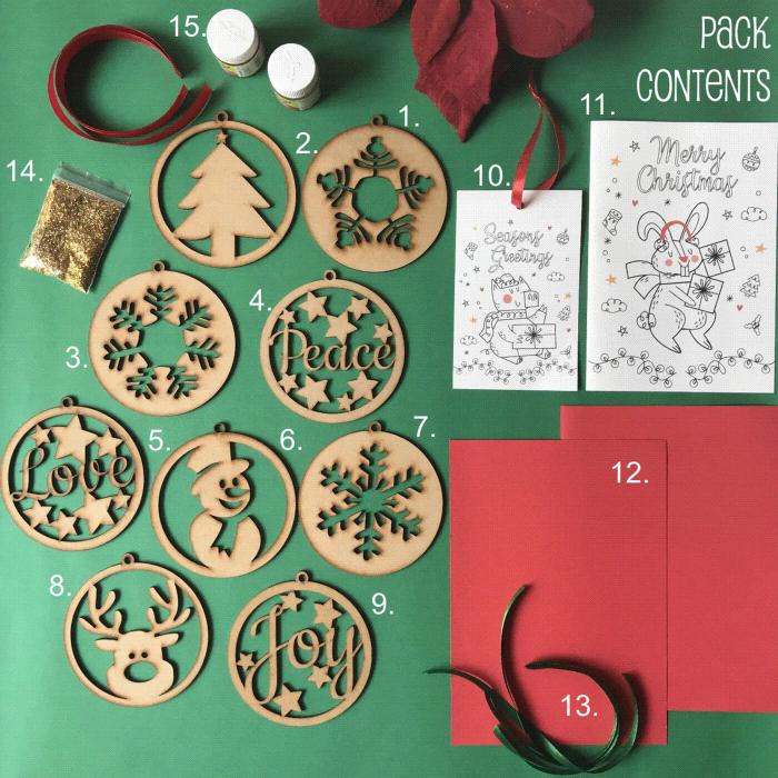 Christmas DIY Decor - Peace, Love, Joy Pack - Zwende