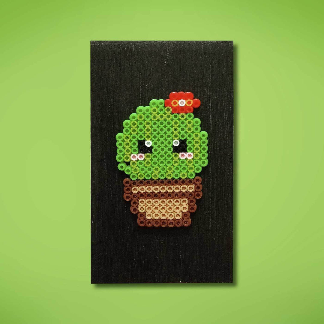 Cactus Wall Frame with Perler Beads