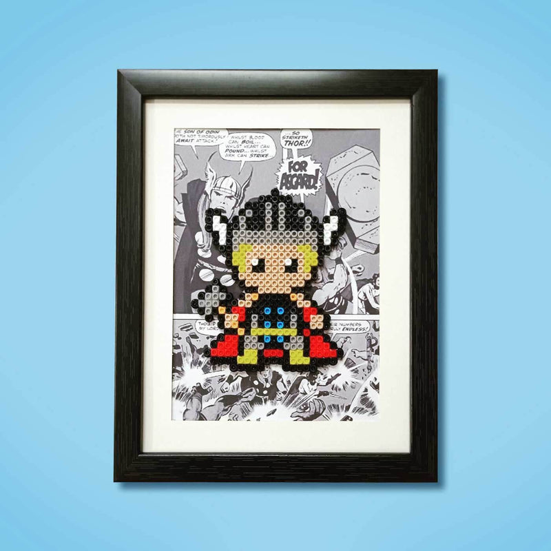 Thor Wall Frame with Perler Beads
