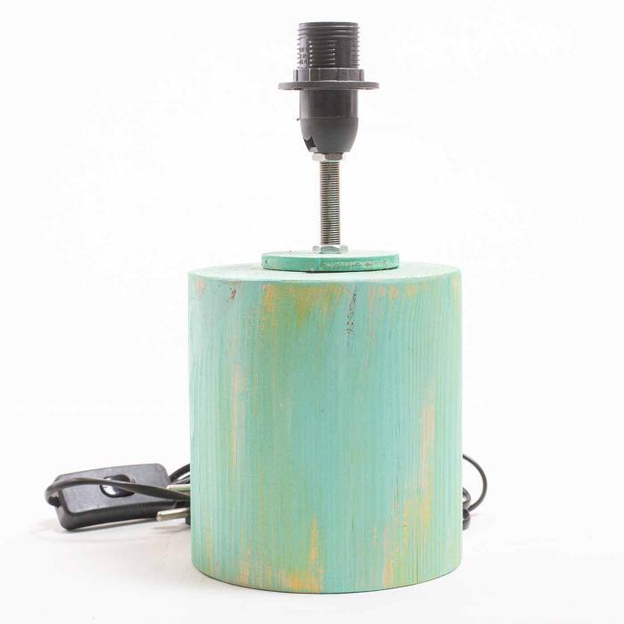 Handpainted Conical Tabletop Lamp