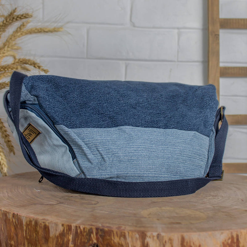 Upcycled Denim Convertible Tote