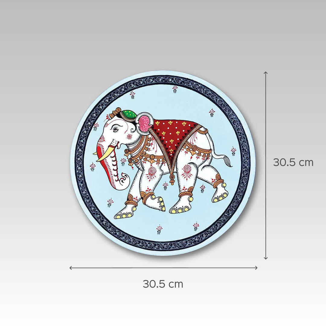 Handpainted Gajaraaj on MDF