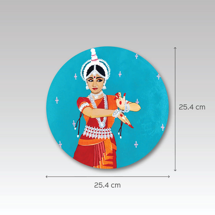 Handpainted Odissi Mudra Wall Decor