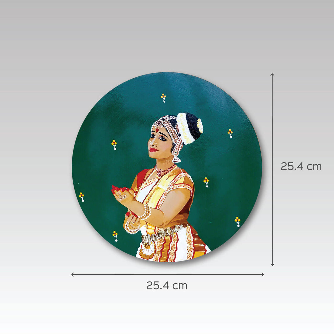 Handpainted Mohiniattam on MDF
