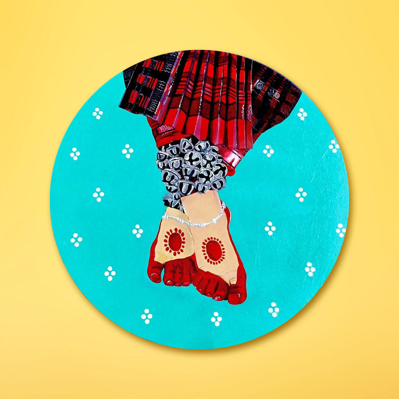 Handpainted Odissi Dancer&