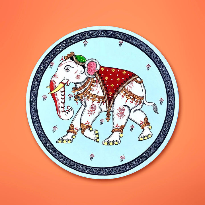 Handpainted Gajaraaj on MDF