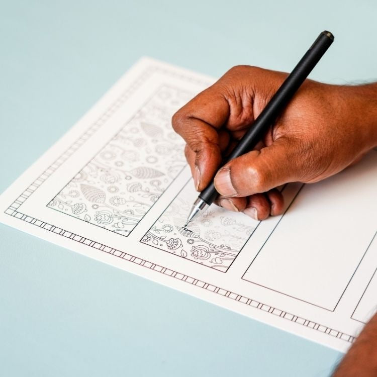 Printable Practice Sheets - Doodle Tholu Bommalata Borders