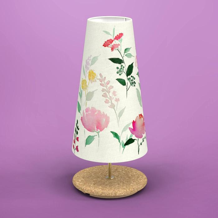 Hand-painted Long Cone Lamp - Zwende
