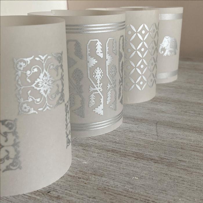 Silver Tealight Covers - Set Of 4 - Zwende