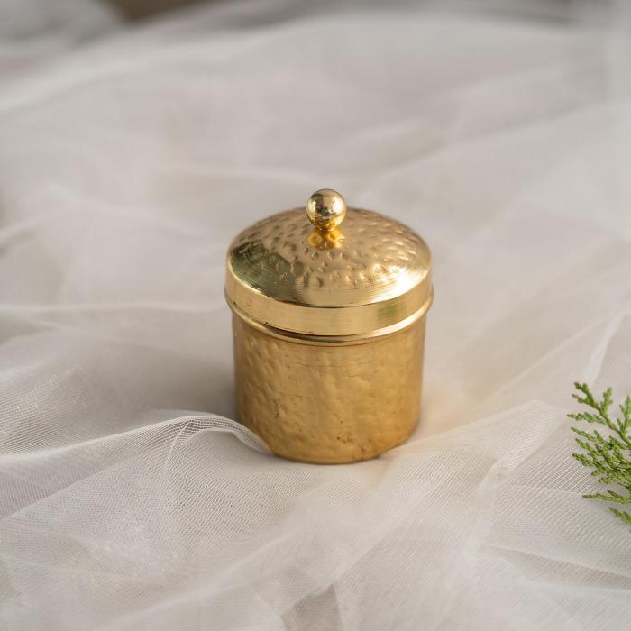 Gold Two-wick Votive Scented Candle - Rose Bouquet - Zwende