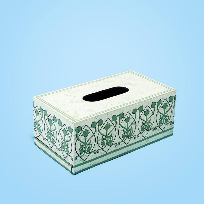 Handpainted Tissue Box - Mughal Art