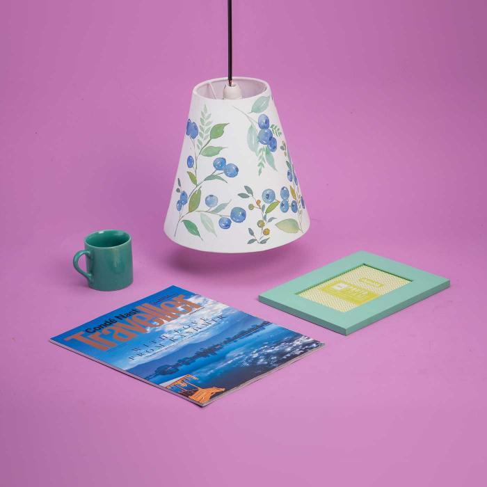 Hand-painted Hanging Cone Lamp
