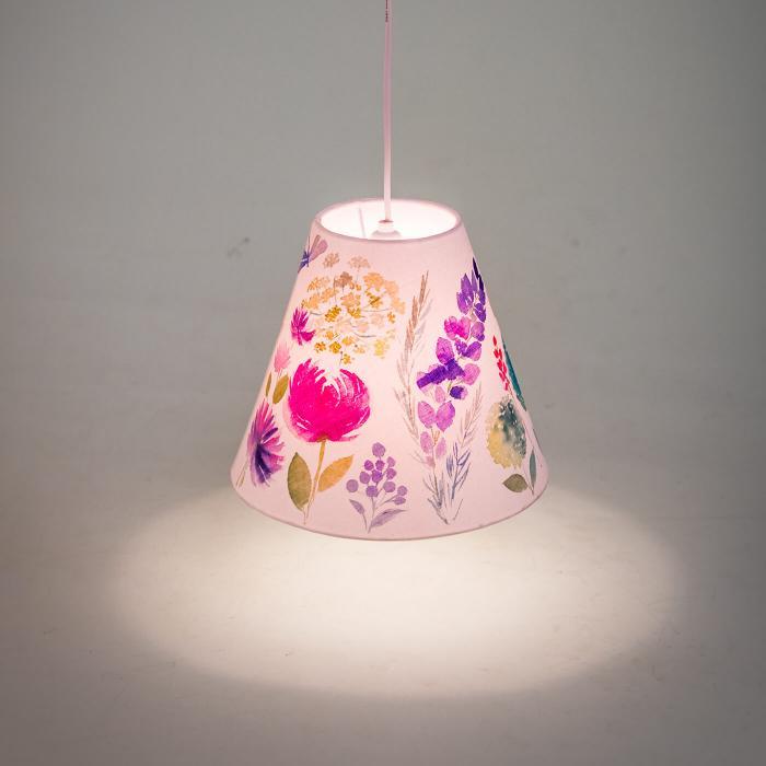 Hand-painted Hanging Cone Lamp