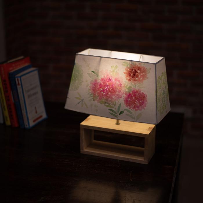 Handpainted Rectangular Empire Lamp
