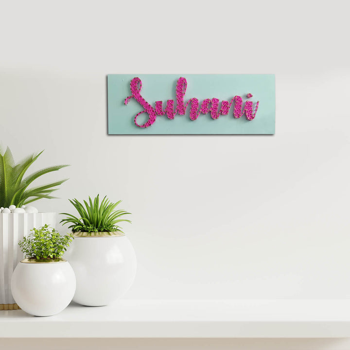 Personalised String Art Name Plate