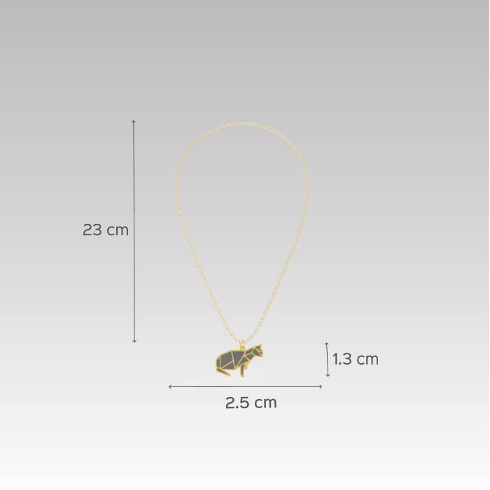 Kitty Cat Black Pendant - Zwende