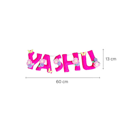 Hand-stitched Felt Name Bunting For Girls