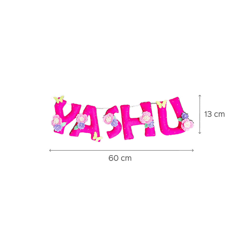Hand-stitched Felt Name Bunting For Girls