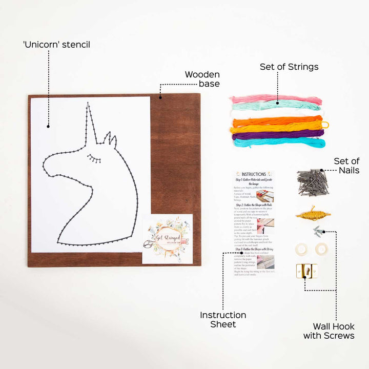 String Art DIY Kit - Unicorn