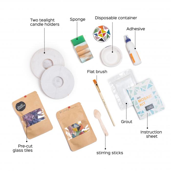 Mosaic DIY Kit - Tealight Holder