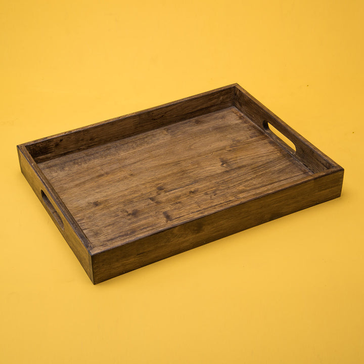Handcrafted Teak Tray - Large