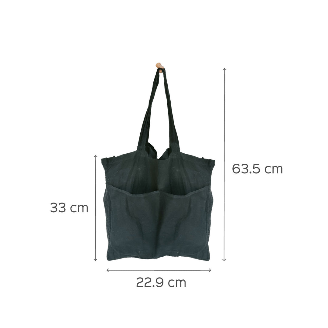 Premium Linen Tote Bag - Green