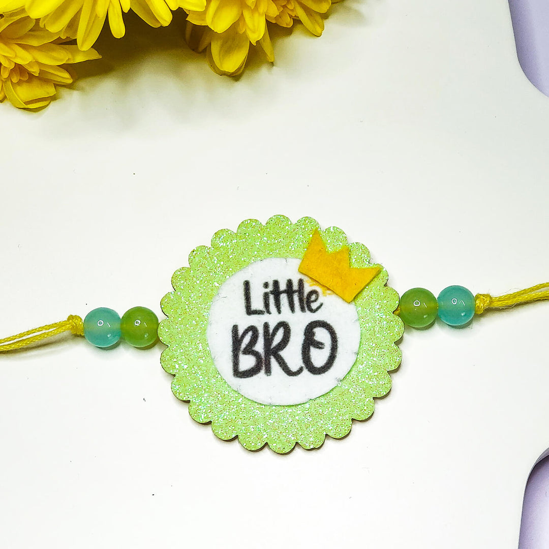 Little Bro Rakhiglow In The Dark - Styled with Yellow Flowers