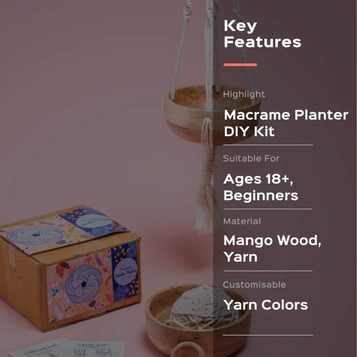 Macrame Planter - All Inclusive DIY Kit