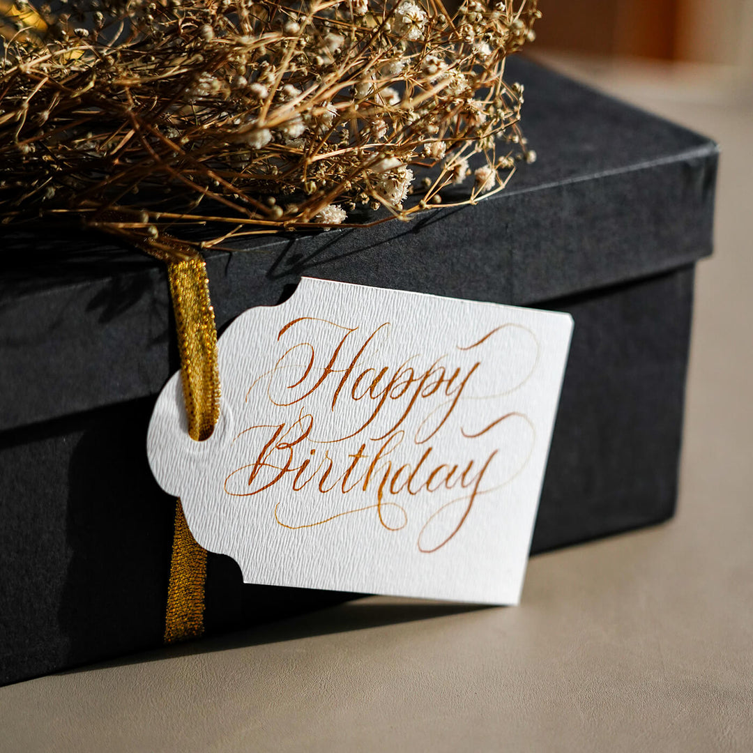Handwritten Gift Tags (Set of 8) - Happy Birthday - Zwende