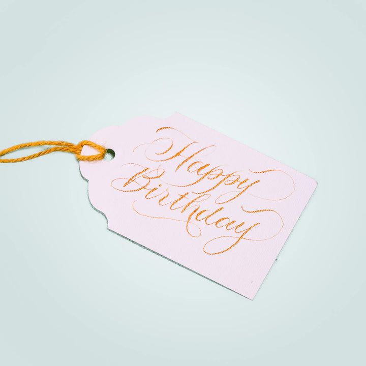 Handwritten Gift Tags (Set of 8) - Happy Birthday - Zwende