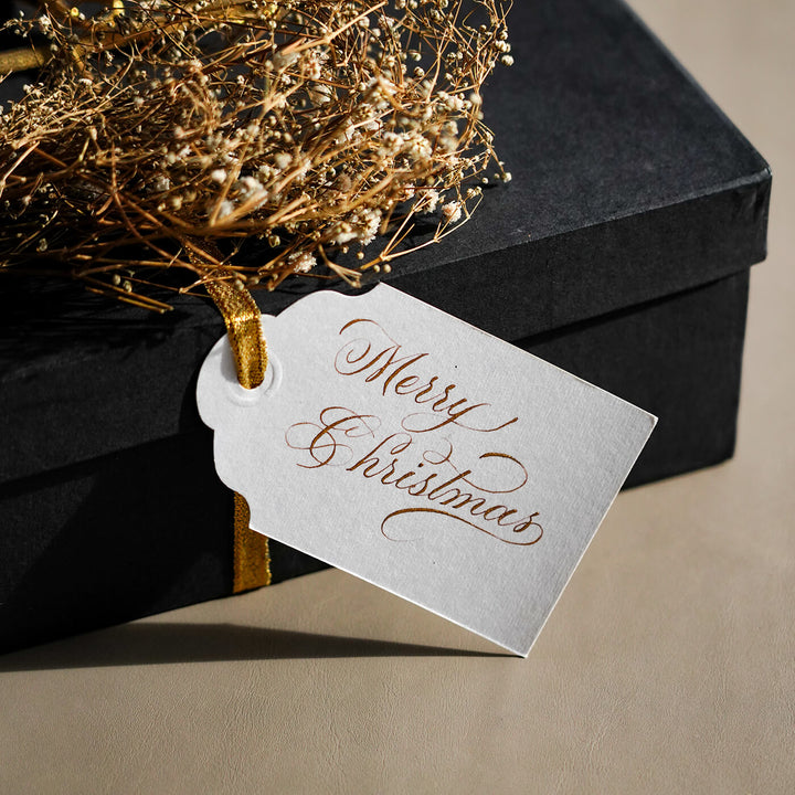 Handwritten Gift Tags (Set of 8) - Merry Christmas - Zwende