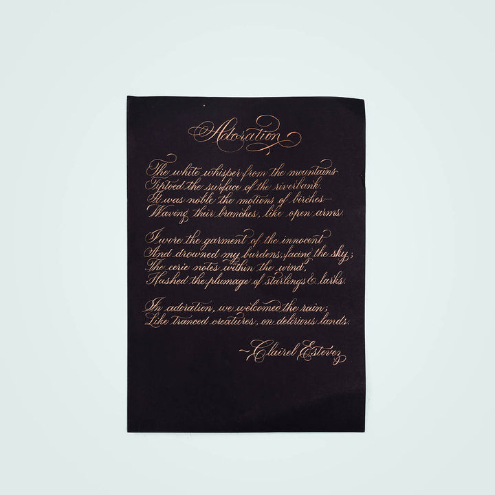 Black Handwritten Calligraphy Letter - Zwende