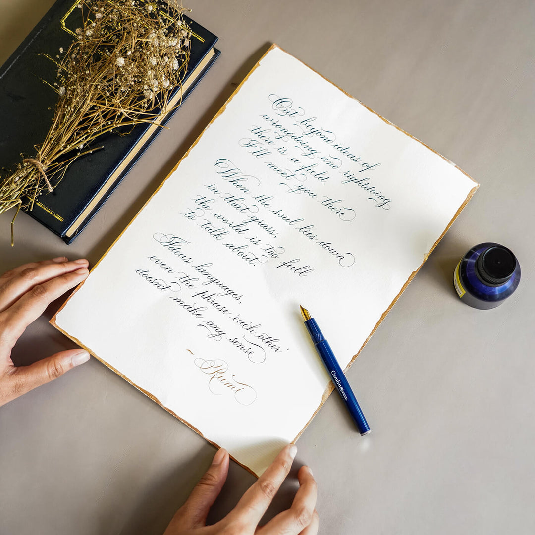 Handwritten Calligraphy Letter