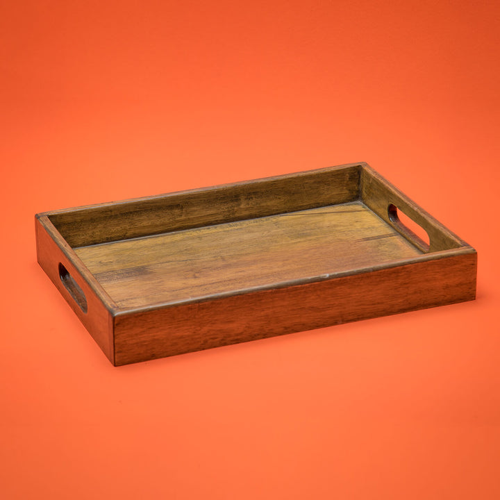 Handcrafted Teak Tray - Medium