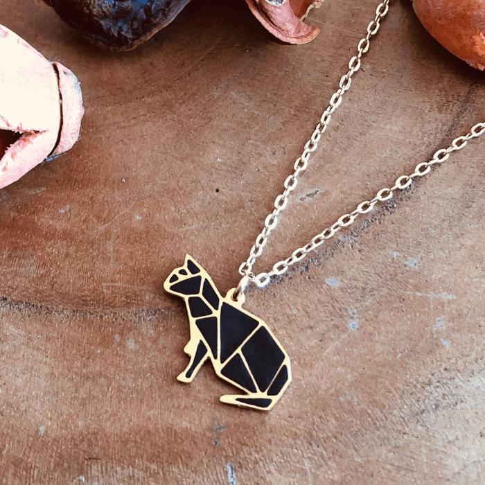 Kitty Cat Black Pendant