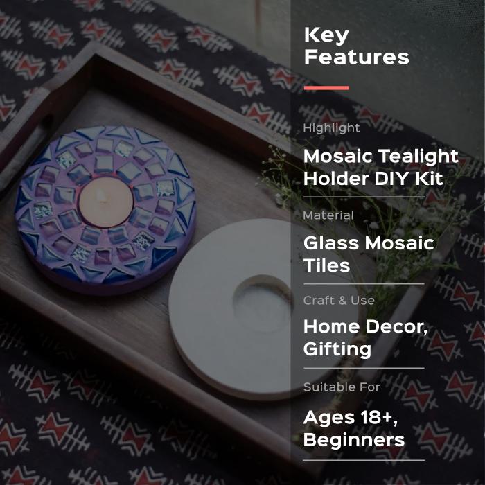 Mosaic DIY Kit - Tealight Holder