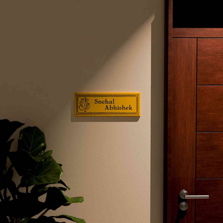 Aipan Art Name Board