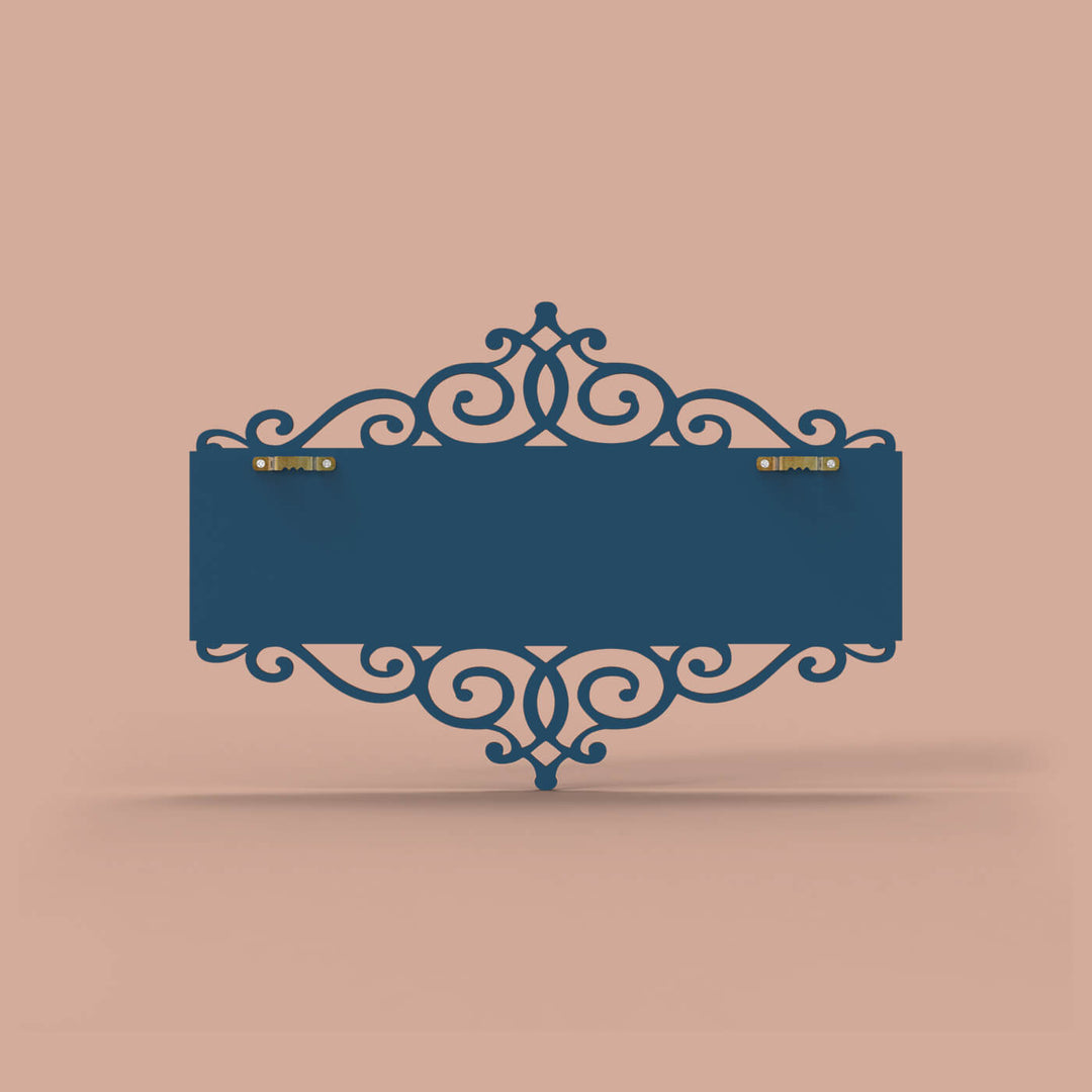 Handpainted Rectangular Victorian Dot Art Nameplate for Family