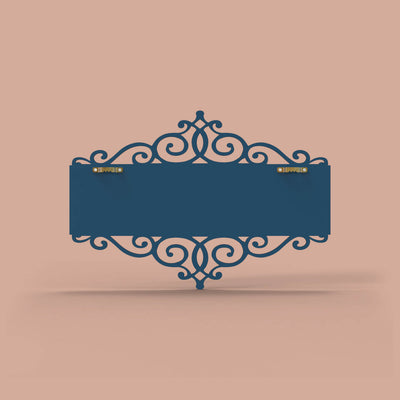 Rectangular Cutwork Nameboard with Dot Art
