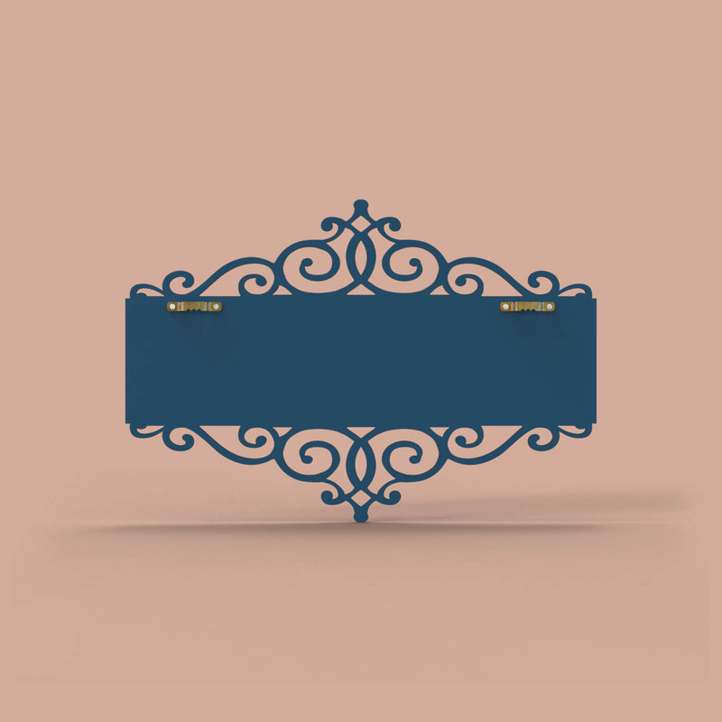 Rectangular Cutwork Nameboard with Dot Art