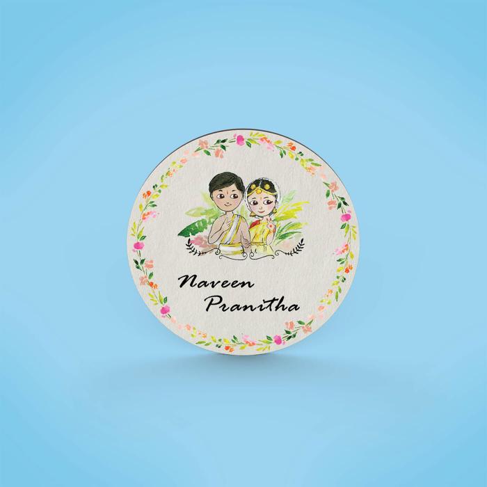 Round Hand-painted Character Nameboard - Zwende