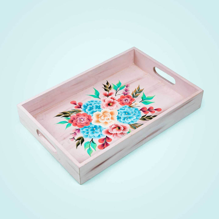One Stroke Art Tray - Multicolor Florals - Zwende